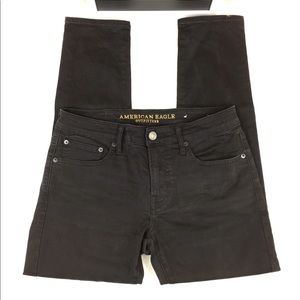 American Eagle Flex Black Skinny Jeans Sz 32 x 30